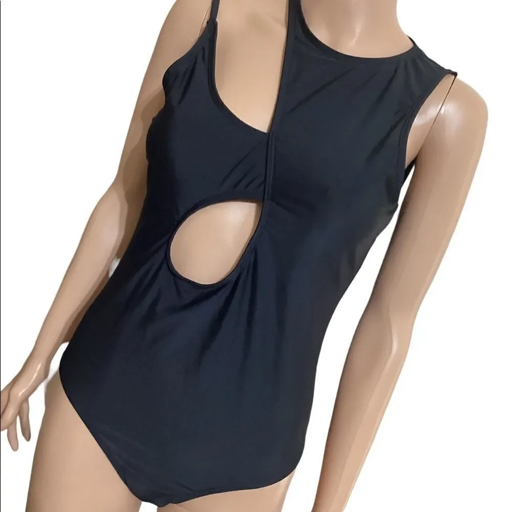 New Shein One Piece Black Swimsuit L